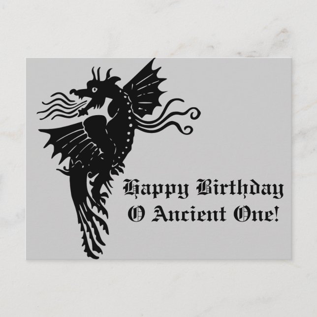 Cartão Postal Dragão de Breve-Fogo (Frente)