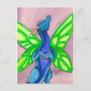 Cartão Postal Dragão de Fada Azul