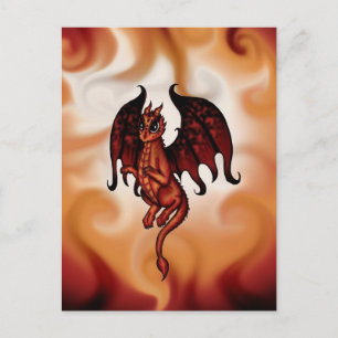 Cartão Postal Dragão de Fada de Fogo