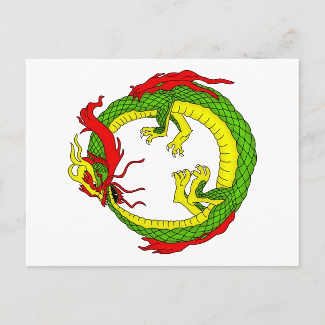 Cartão Postal Dragão de Ouroboros (Frente)
