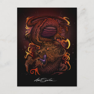 Cartão Postal Dragão (Design de Assinatura)