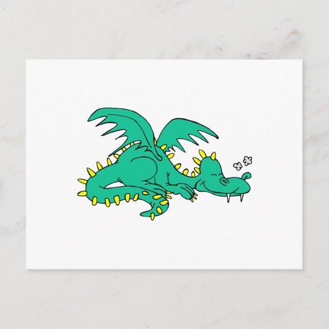 Cartão Postal Dragão Dormindo (Frente)