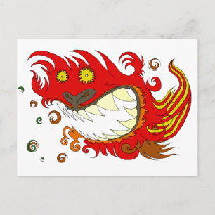 Cartão Postal Dragão Feliz