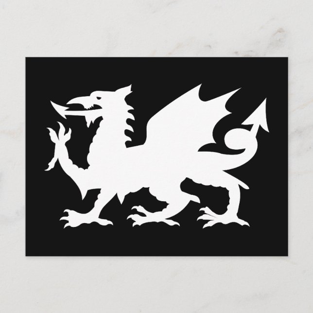 Cartão Postal Dragão Galês (Frente)