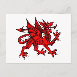 Cartão Postal Dragão galês