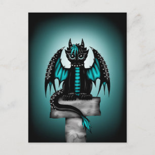 Cartão Postal Dragão gótico