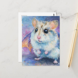 Cartão Postal Dragão Hamster Doce