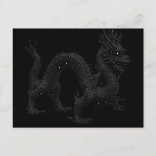 Cartão Postal Dragão nas estrelas