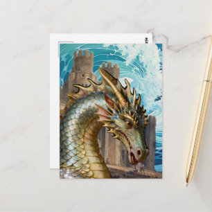 Cartão Postal Dragão no Castelo