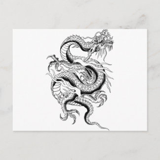 Cartão Postal Dragão Oriental