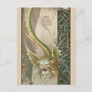 Cartão Postal Dragão Verde