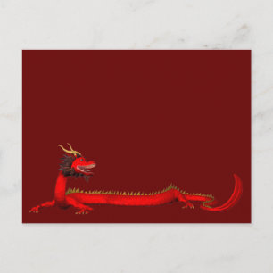 Cartão Postal Dragão Vermelho