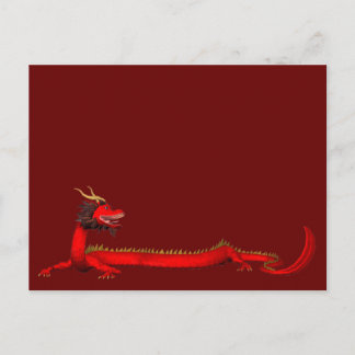 Cartão Postal Dragão Vermelho