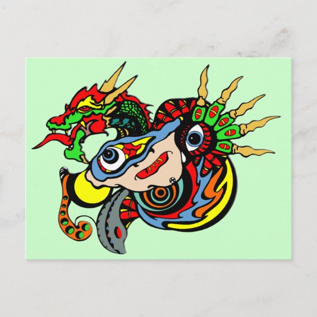 Cartão Postal Dragões (Frente)