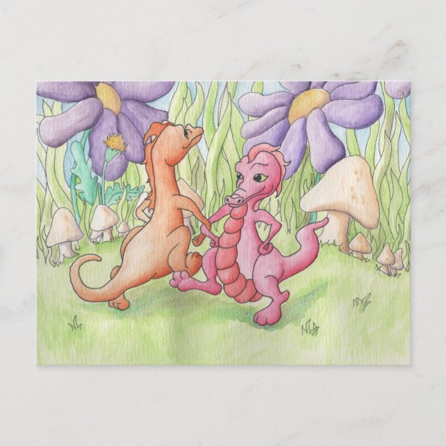 Cartão Postal Dragões da dança (Frente)