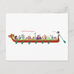 Cartão Postal Dragon Boat - Dragões de Fogo