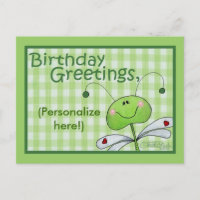 Dragon Fly Birthday personaliza