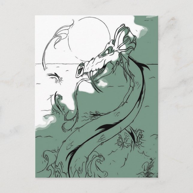 Cartão Postal Dragon Moon (Frente)