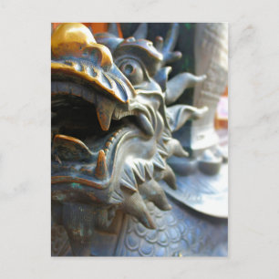 Cartão Postal Dragon Statue - Yu Market - Xangai, China