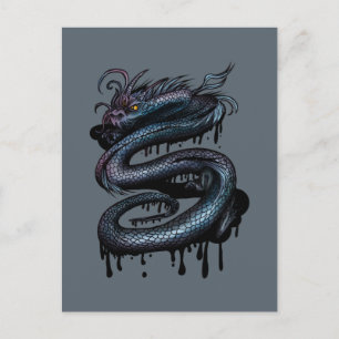 Cartão Postal Dragon Swirl