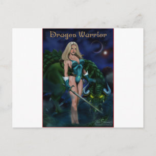 Cartão Postal Dragon Warrior
