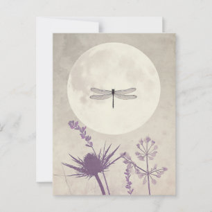 Cartão Postal Dragonflies e Nature