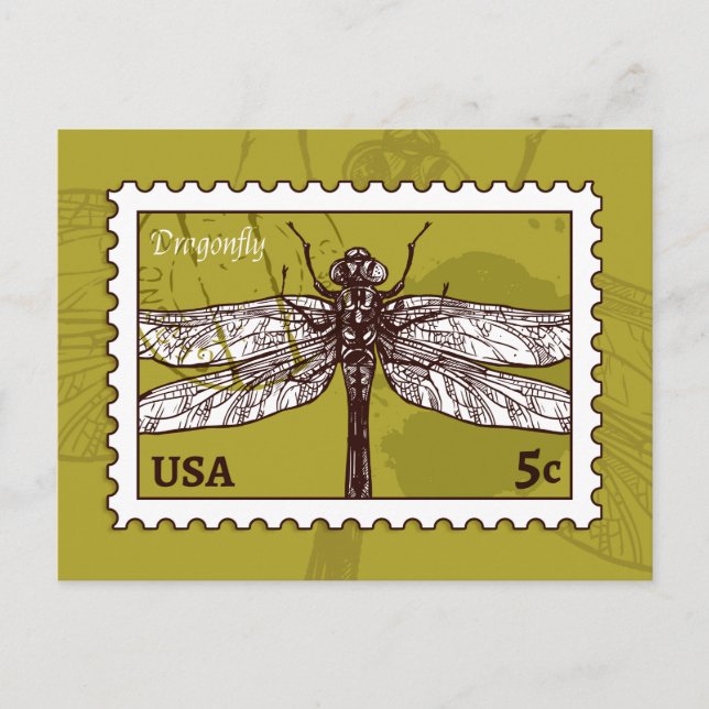 Cartão Postal Dragonfly (Frente)