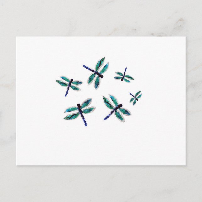 Cartão Postal Dragonfly Art Dançante (Frente)
