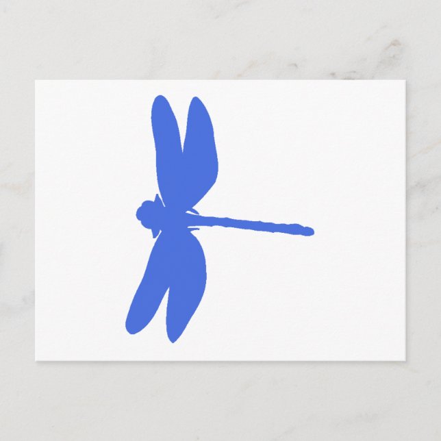 Cartão Postal Dragonfly Azul (Frente)