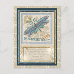 Cartão Postal Dragonfly do Escritório de Criação