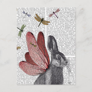 Cartão Postal Dragonfly Hare