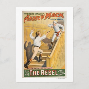 Cartão Postal Drama da Rebeldia Irlandesa "The Rebel" - Esgrima