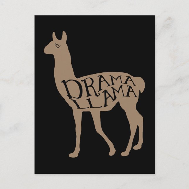 Cartão Postal Drama Llama (Frente)