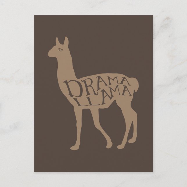 Cartão Postal Drama Llama (Frente)