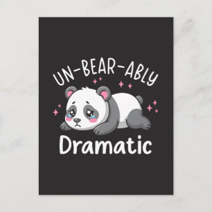 Cartão Postal Dramático de forma Insuportável - Design de Pun co