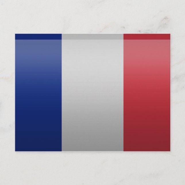 Cartão Postal Drapeau de la France (Frente)