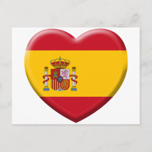 Cartão Postal Drapeau Espagne