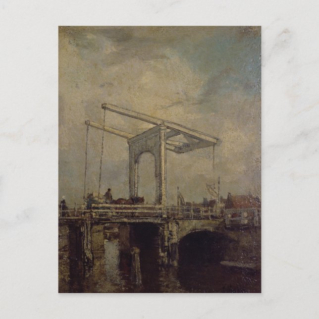 Cartão Postal Drawbridge em holandesa, 1875 (Frente)