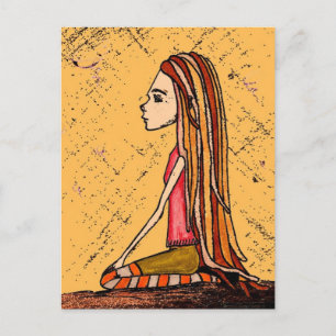 Cartão Postal dreadlock girl