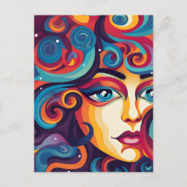 Cartão Postal Dream Vibrant Whirl of Emotions