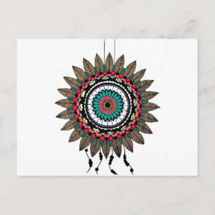 Cartão Postal Dreamcatcher Mandala