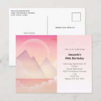 Dreamel Pastel Landscape Birthday Convide