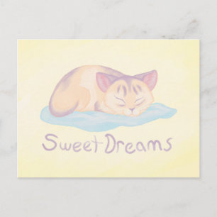 Cartão Postal Dreaming Kitten