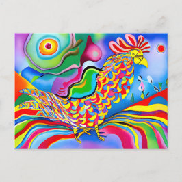 Cartão Postal "Dreamscape Bird". Um abstrato surreal