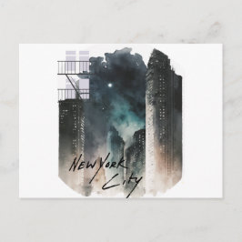 Cartão Postal Dreamscape New York, Pained City Lights