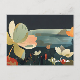 Cartão Postal Dreamy Floral Landscape 3