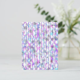 Cartão Postal Dreamy Starburst Waves Pattern