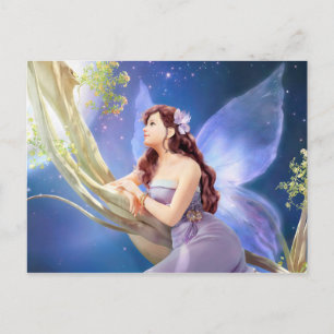 Cartão Postal Dreamy Violet Fairy