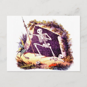 Cartão Postal Dreary Old King Death postcard