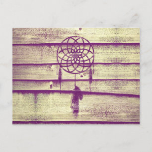 Cartão Postal Drecher Catcher Purple Wood